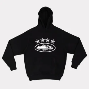 Corteiz 4Starz Alcatraz Hoodie Black