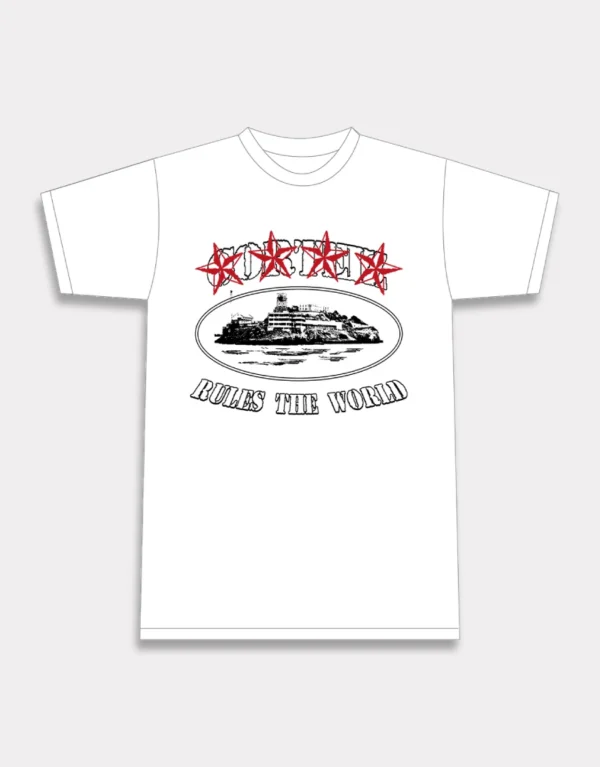 Corteiz 4Starz Alcatraz T-Shirt - White