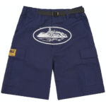 Corteiz Alcatraz Cargo Shorts - Navy