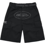 Corteiz Alcatraz Cargo Shorts - Triple Black