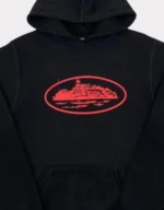 Corteiz Alcatraz Hoodie - Black/Red