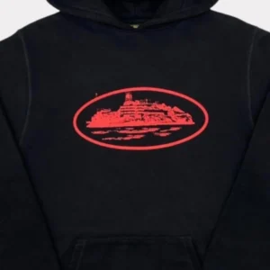 Corteiz Alcatraz Hoodie - Black/Red