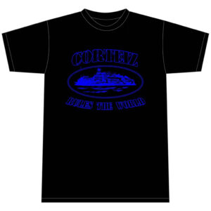 Corteiz Alcatraz T-Shirt - Black/Blue