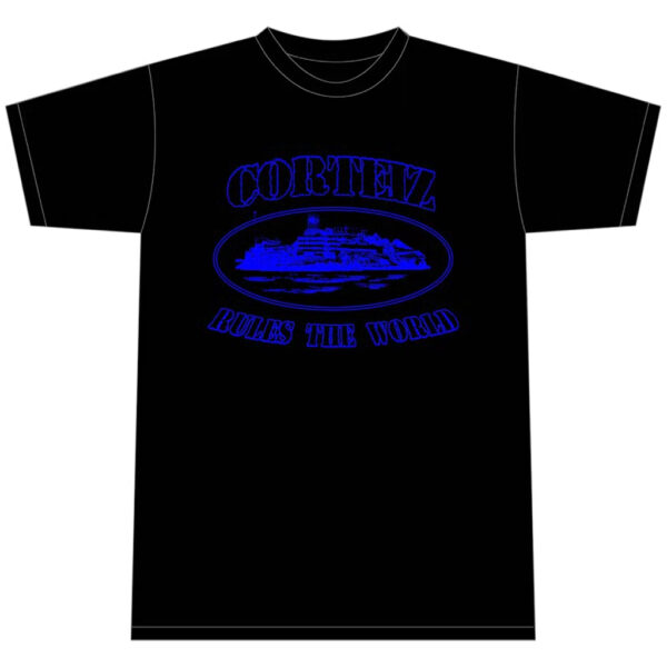 Corteiz Alcatraz T-Shirt - Black/Blue