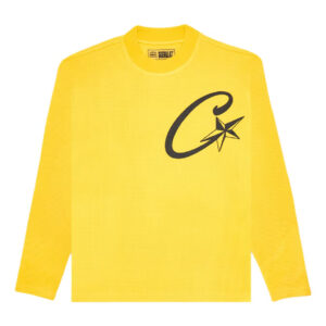 Corteiz C Starz Waffle LS Sweatshirt - Yellow