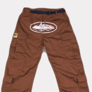 Corteiz Guerillaz Cargo Pants - Brown,