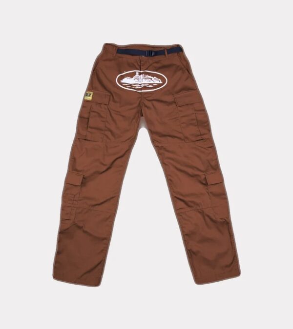 Corteiz Guerillaz Cargo Pants - Brown