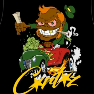 Corteiz Leprechaun 420 T-Shirt - Black