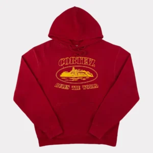 Corteiz OG Alcatraz Hoodie - Red