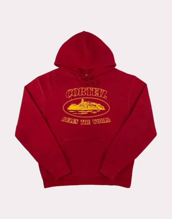 Corteiz OG Alcatraz Hoodie - Red