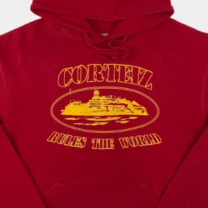 Corteiz OG Alcatraz Hoodie - Red