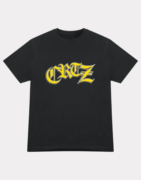 Corteiz Old English T-Shirt - Black