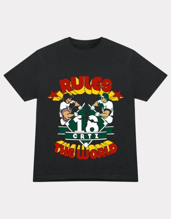 Corteiz Rtw Baseball T-Shirt - Black