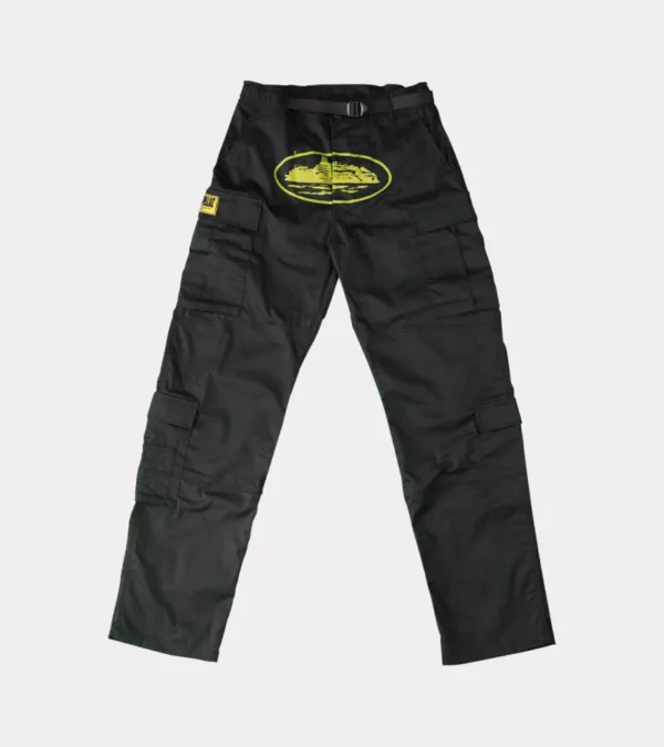 Corteiz Yella Guerillaz Cargos - Black/Yellow